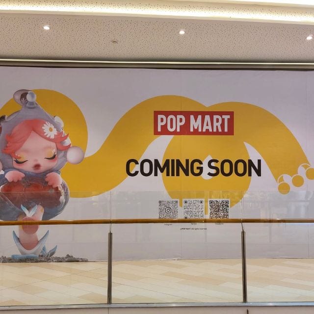 pop mart sm aura premiere board-up